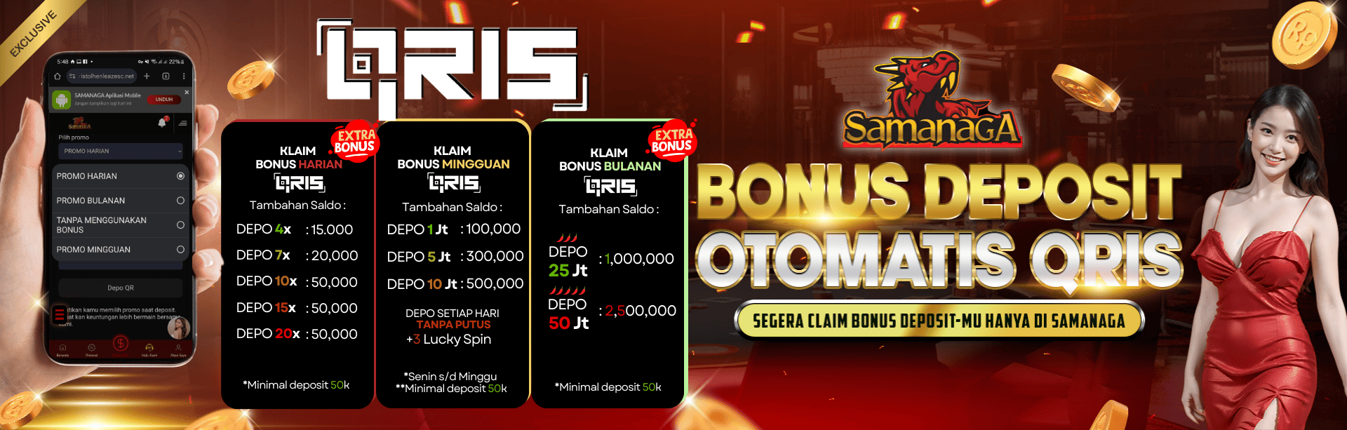 PROMO MENU DEPOSIT