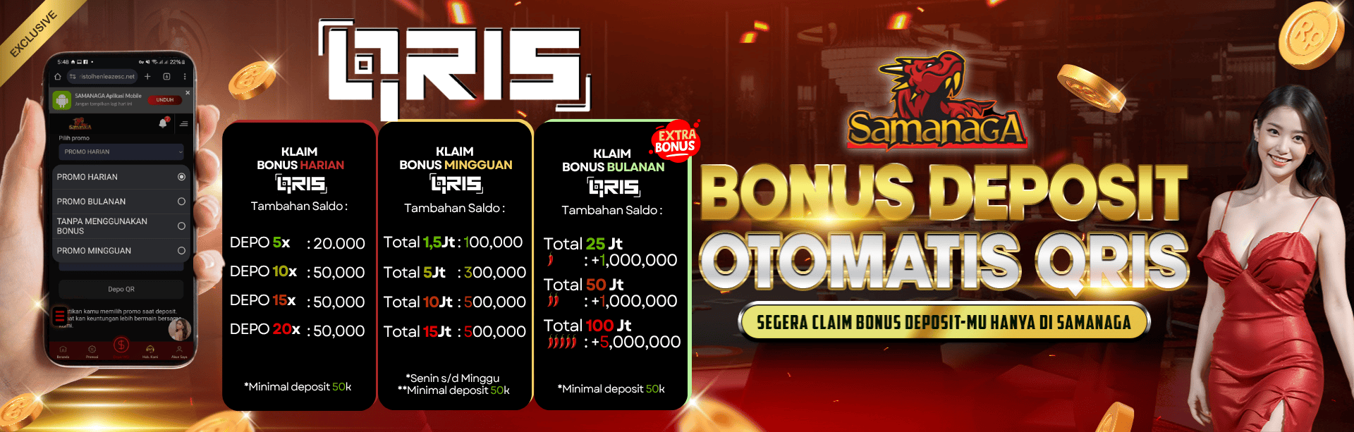 PROMO MENU DEPOSIT QRIS