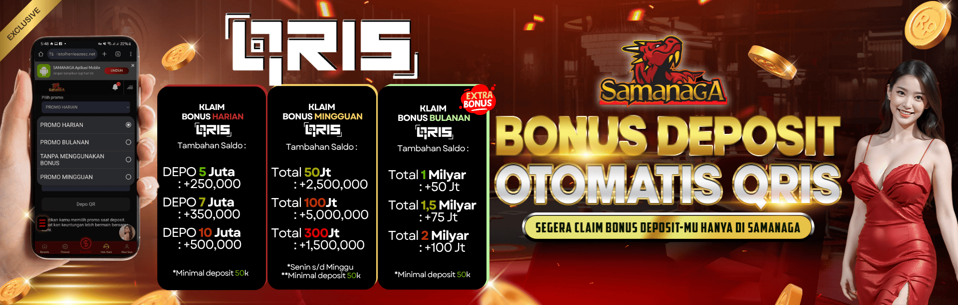 PROMO MENU DEPOSIT QRIS